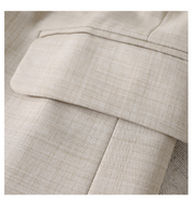 切り返し袖ストライプ美ラインジャケット　２色展開