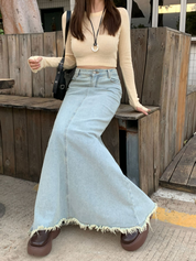 マーメイドフリンジスカート