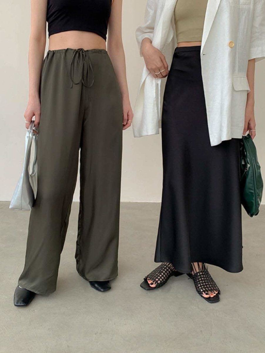 【動画あり】春カラーサテンロングスカート　１１色展開 - select store mirror me【動画あり】春カラーサテンロングスカート　１１色展開199897410mirror meselect store mirror me199897410ホワイトS