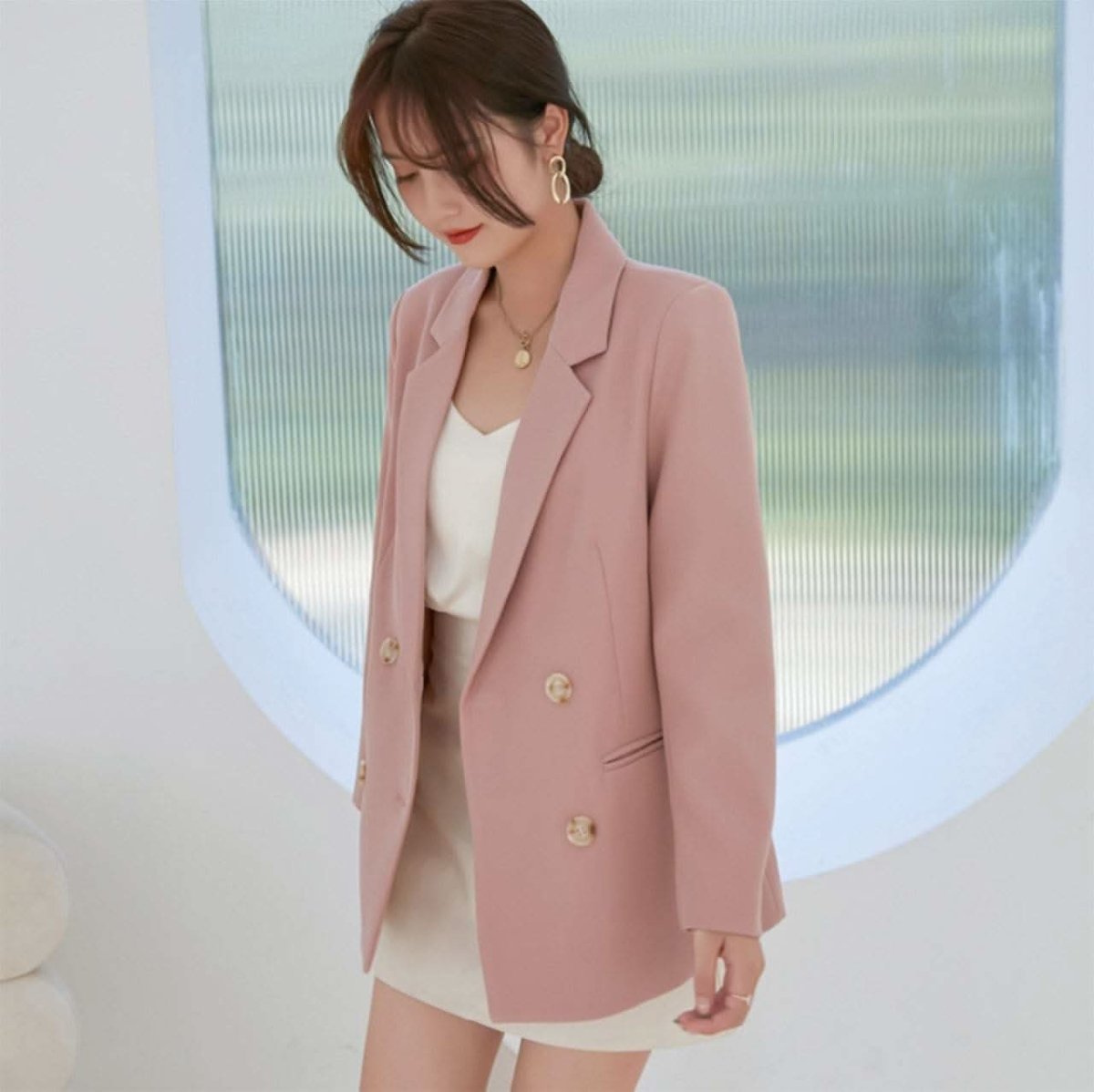 【動画あり】なめらかピンクスタンダードダブルジャケット - select store mirror me【動画あり】なめらかピンクスタンダードダブルジャケット111008416mirror meselect store mirror me111008416S