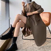 【動画あり】ロング丈グレージュダブルジャケット - select store mirror me【動画あり】ロング丈グレージュダブルジャケット113180191mirror meselect store mirror me113180191S