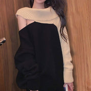 ＜１点即納＞【動画あり】アシンメトリーショルダーカットバイカラーニット - select store mirror me＜１点即納＞【動画あり】アシンメトリーショルダーカットバイカラーニットmirror meselect store mirror meフリーサイズ