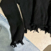 ＜１点即納＞【動画あり】クロップド丈フリンジ春ニットトップス - select store mirror me＜１点即納＞【動画あり】クロップド丈フリンジ春ニットトップスmirror meselect store mirror meフリーサイズ