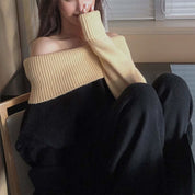 ＜１点即納＞【動画あり】アシンメトリーショルダーカットバイカラーニット - select store mirror me＜１点即納＞【動画あり】アシンメトリーショルダーカットバイカラーニットmirror meselect store mirror meフリーサイズ