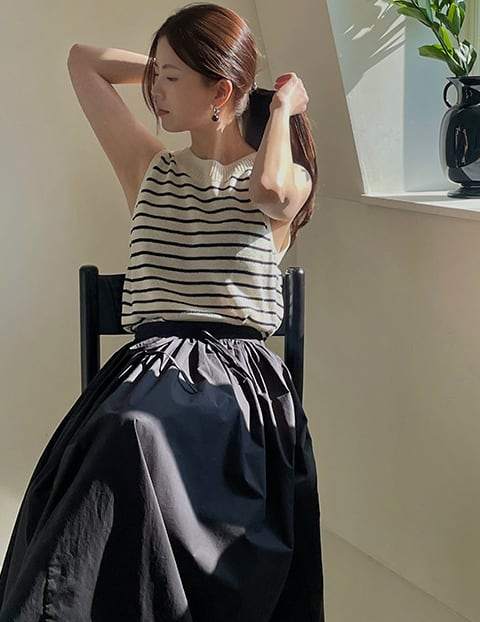 【動画あり】サマーニットカラーノースリーブトップス　１２色展開 - select store mirror me【動画あり】サマーニットカラーノースリーブトップス　１２色展開201348752mirror meselect store mirror me201348752ホワイト