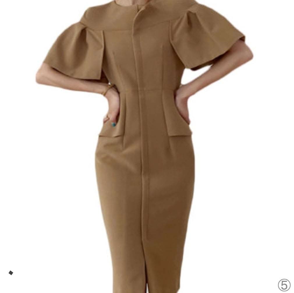 デザインショルダー美ラインタックスリットワンピース - select store mirror meデザインショルダー美ラインタックスリットワンピース124368879mirror meselect store mirror me124368879S