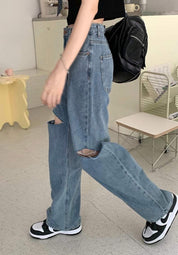 ハイダメージカットワイドレッグデニムパンツ - select store mirror meハイダメージカットワイドレッグデニムパンツ125224227mirror meselect store mirror me125224227S