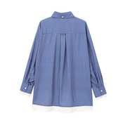 ストライプレイヤードシャツ　3色展開