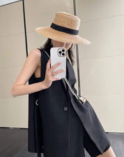 【動画あり】サイドスリットバックルブラックベスト - select store mirror me【動画あり】サイドスリットバックルブラックベスト132414680mirror meselect store mirror me132414680S