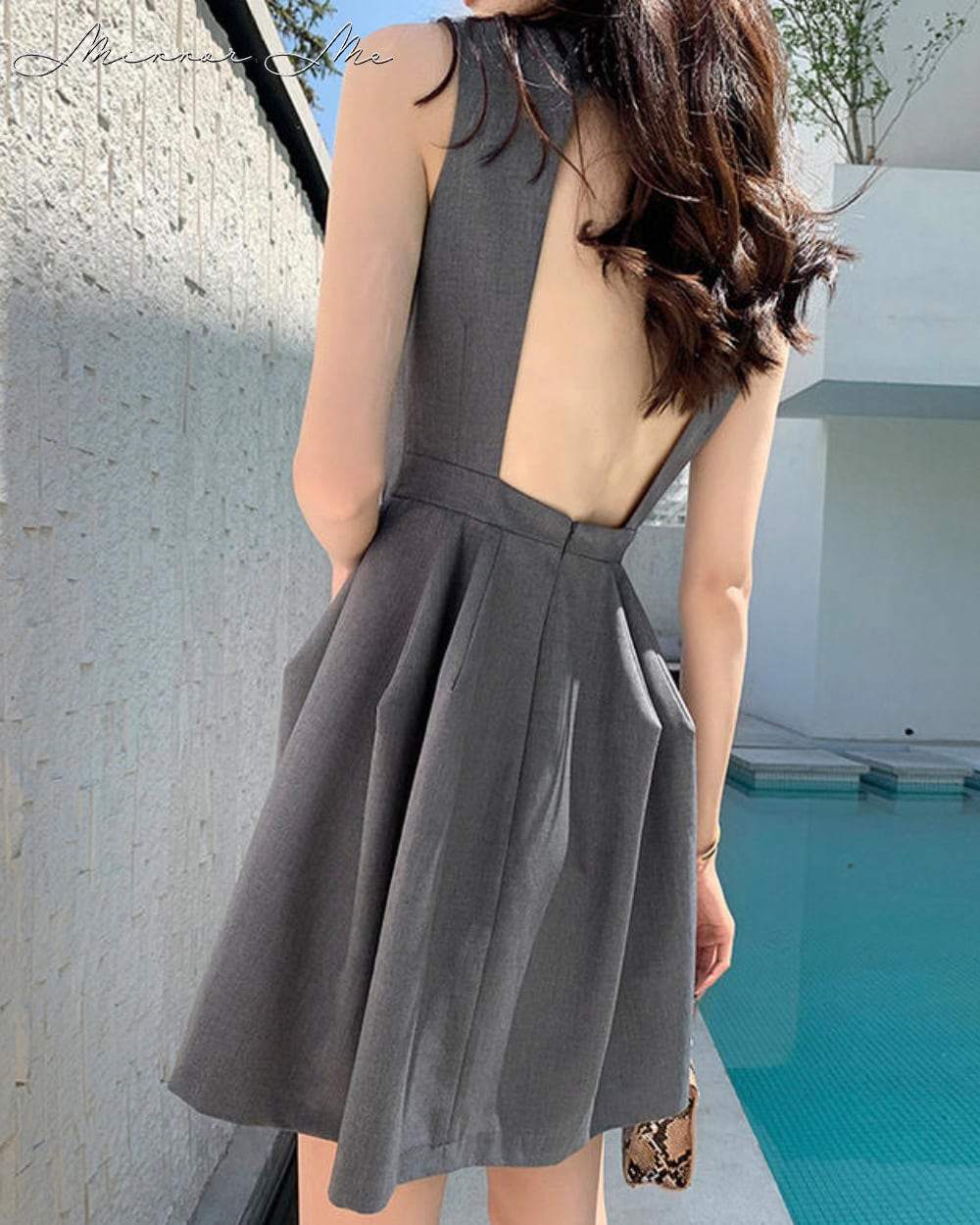 【動画あり】バックオープンデザインシックグレーワンピース - select store mirror me【動画あり】バックオープンデザインシックグレーワンピース132532503mirror meselect store mirror me132532503S