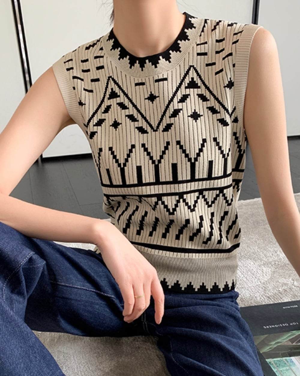 【動画あり】上質モロッコ風ミックスデザインノースリーブサマーニット - select store mirror me【動画あり】上質モロッコ風ミックスデザインノースリーブサマーニット132626987mirror meselect store mirror me132626987S