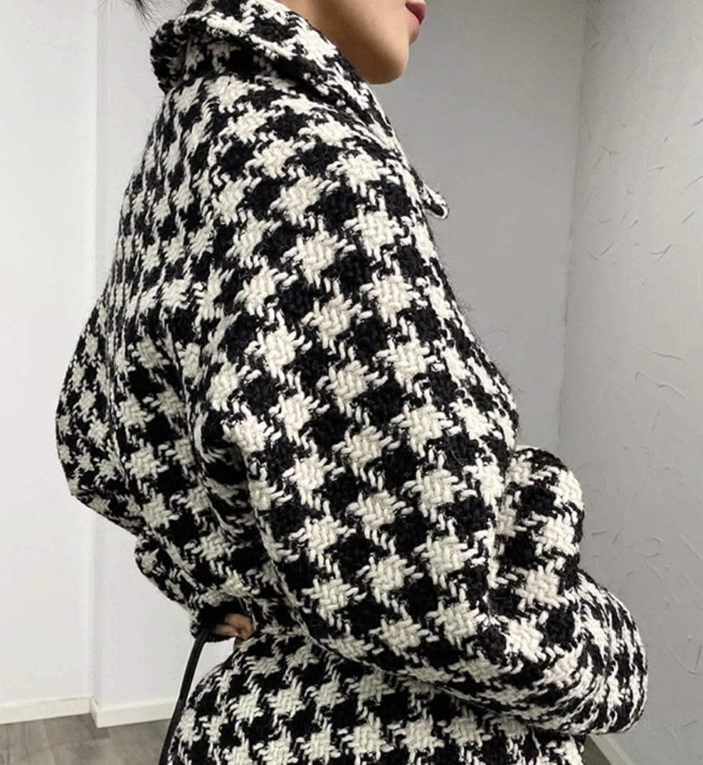 希少⭐︎ピータージョンストン×五大陸 コラボ チェスターコート 千鳥格子柄 Amazon | [GUREITOJP] メンズ 千鳥格子 チェスターコート チェック柄