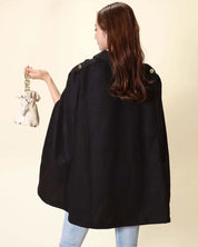 【動画あり】ダブルボタン襟付き上品ポンチョコート - select store mirror me【動画あり】ダブルボタン襟付き上品ポンチョコート149331739mirror meselect store mirror me149331739ブラック S