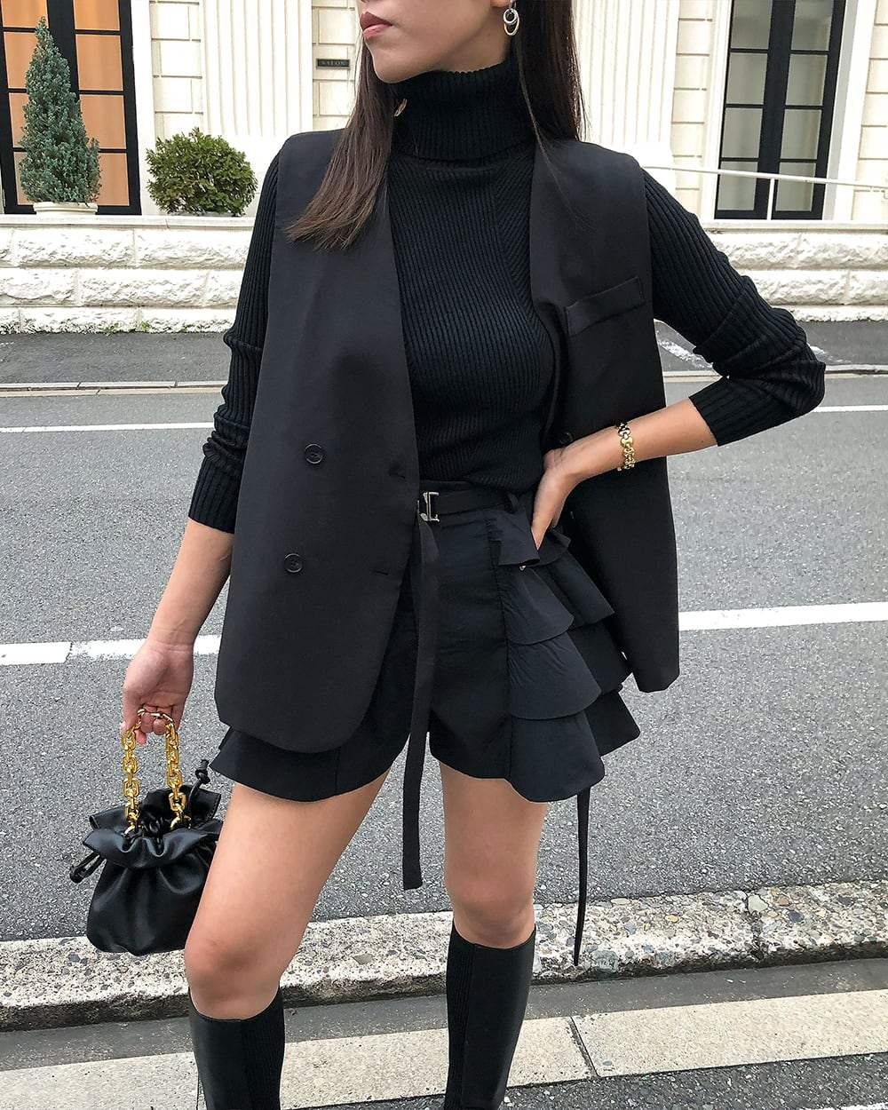 【動画あり】シルバーバックルベルト付きティアードフリルパンツ - select store mirror me【動画あり】シルバーバックルベルト付きティアードフリルパンツ151508153mirror meselect store mirror me151508153S