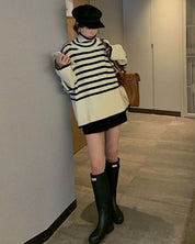 タートルネックボーダースリットニット - select store mirror meタートルネックボーダースリットニット154279026mirror meselect store mirror me154279026S