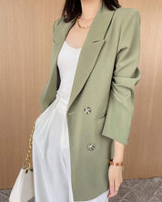＜サイズ展開豊富！＞ダブルブレストアースカラーオーバージャケット - select store mirror me＜サイズ展開豊富！＞ダブルブレストアースカラーオーバージャケット154281615mirror meselect store mirror me154281615XS