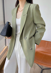 ＜サイズ展開豊富！＞ダブルブレストアースカラーオーバージャケット - select store mirror me＜サイズ展開豊富！＞ダブルブレストアースカラーオーバージャケット154281615mirror meselect store mirror me154281615XS