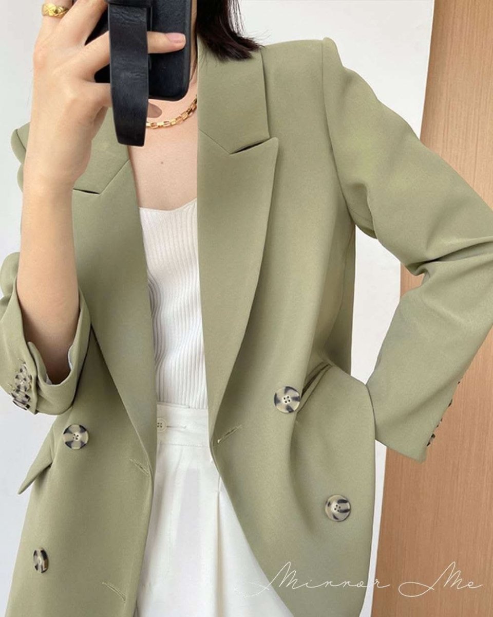 ＜サイズ展開豊富！＞ダブルブレストアースカラーオーバージャケット - select store mirror me＜サイズ展開豊富！＞ダブルブレストアースカラーオーバージャケット154281615mirror meselect store mirror me154281615XS