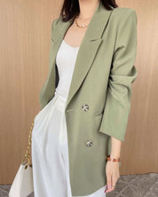 ＜サイズ展開豊富！＞ダブルブレストアースカラーオーバージャケット - select store mirror me＜サイズ展開豊富！＞ダブルブレストアースカラーオーバージャケット154281615mirror meselect store mirror me154281615XS
