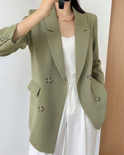 ＜サイズ展開豊富！＞ダブルブレストアースカラーオーバージャケット - select store mirror me＜サイズ展開豊富！＞ダブルブレストアースカラーオーバージャケット154281615mirror meselect store mirror me154281615XS