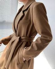 ブラウンベージュ美ラインチェスターコート - select store mirror meブラウンベージュ美ラインチェスターコート154382070mirror meselect store mirror me154382070S
