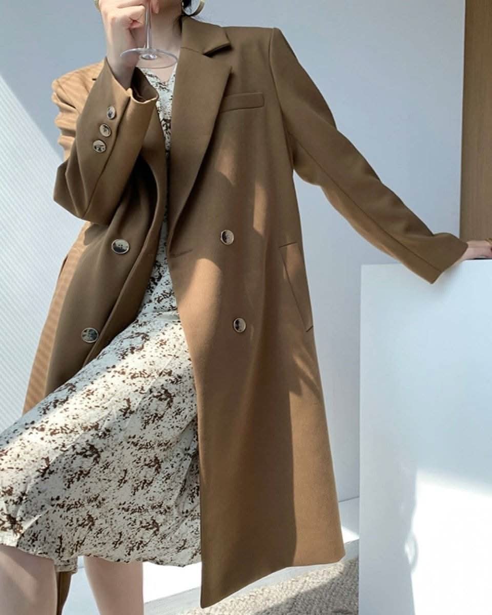ブラウンベージュ美ラインチェスターコート - select store mirror meブラウンベージュ美ラインチェスターコート154382070mirror meselect store mirror me154382070S
