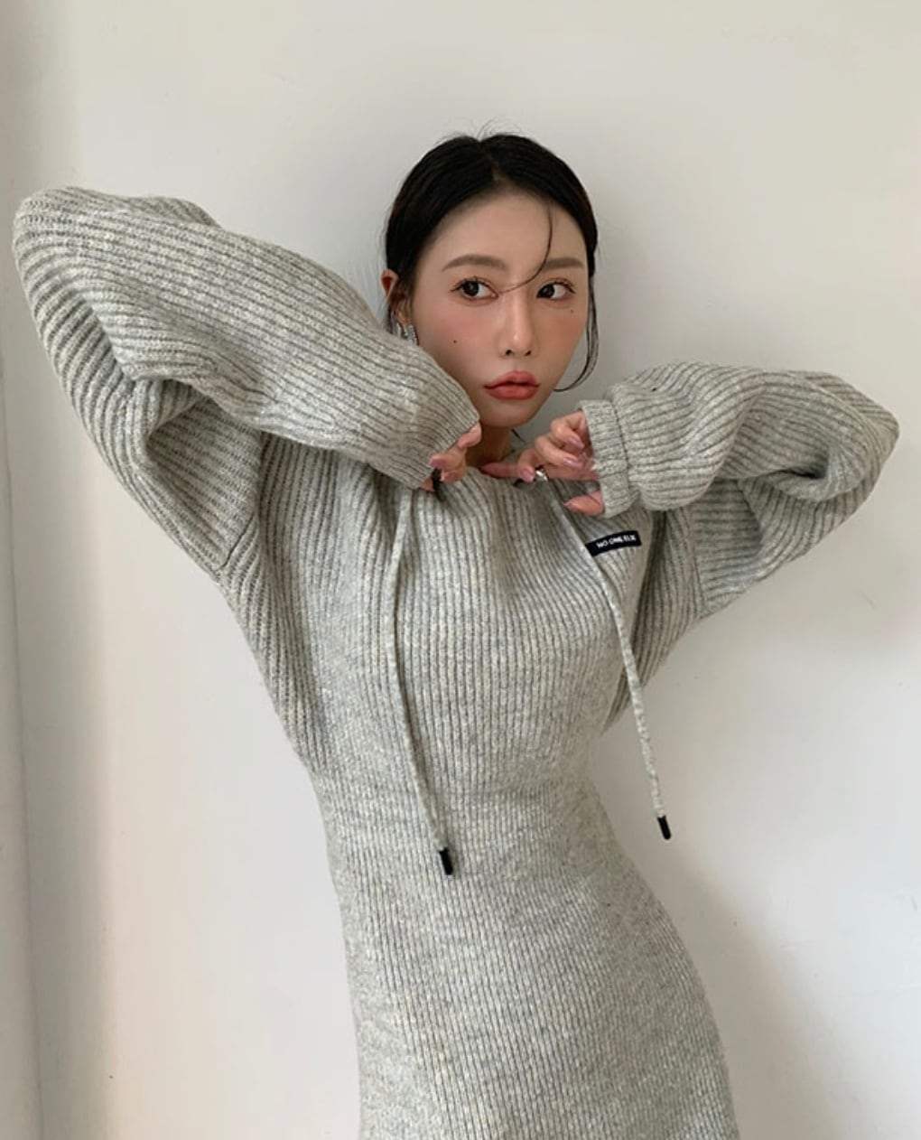 【動画あり】ウエスト美ラインリブニットフードパーカーワンピース - select store mirror me【動画あり】ウエスト美ラインリブニットフードパーカーワンピース161116766mirror meselect store mirror me161116766S