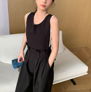 ブラックサロペットバックオープンロンパース - select store mirror meブラックサロペットバックオープンロンパース178987560mirror meselect store mirror me178987560S