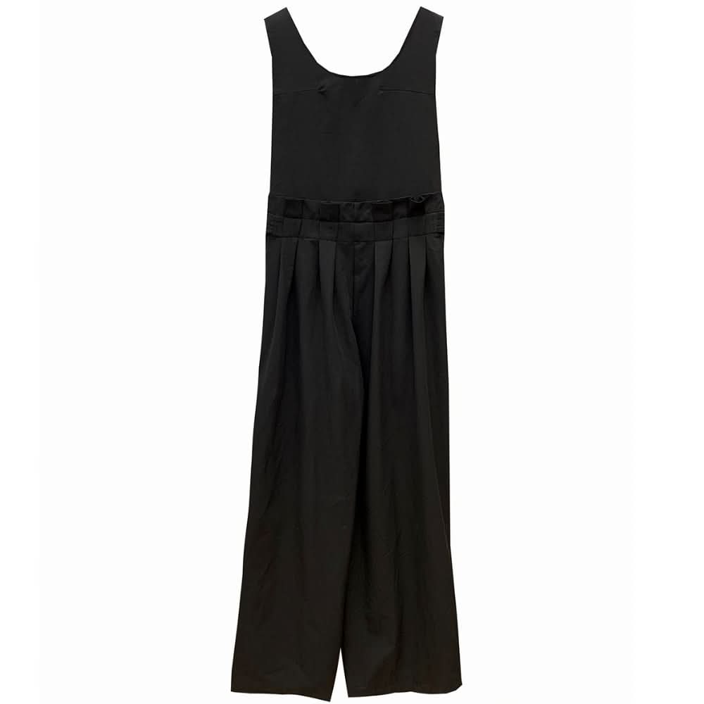 ブラックサロペットバックオープンロンパース - select store mirror meブラックサロペットバックオープンロンパース178987560mirror meselect store mirror me178987560S