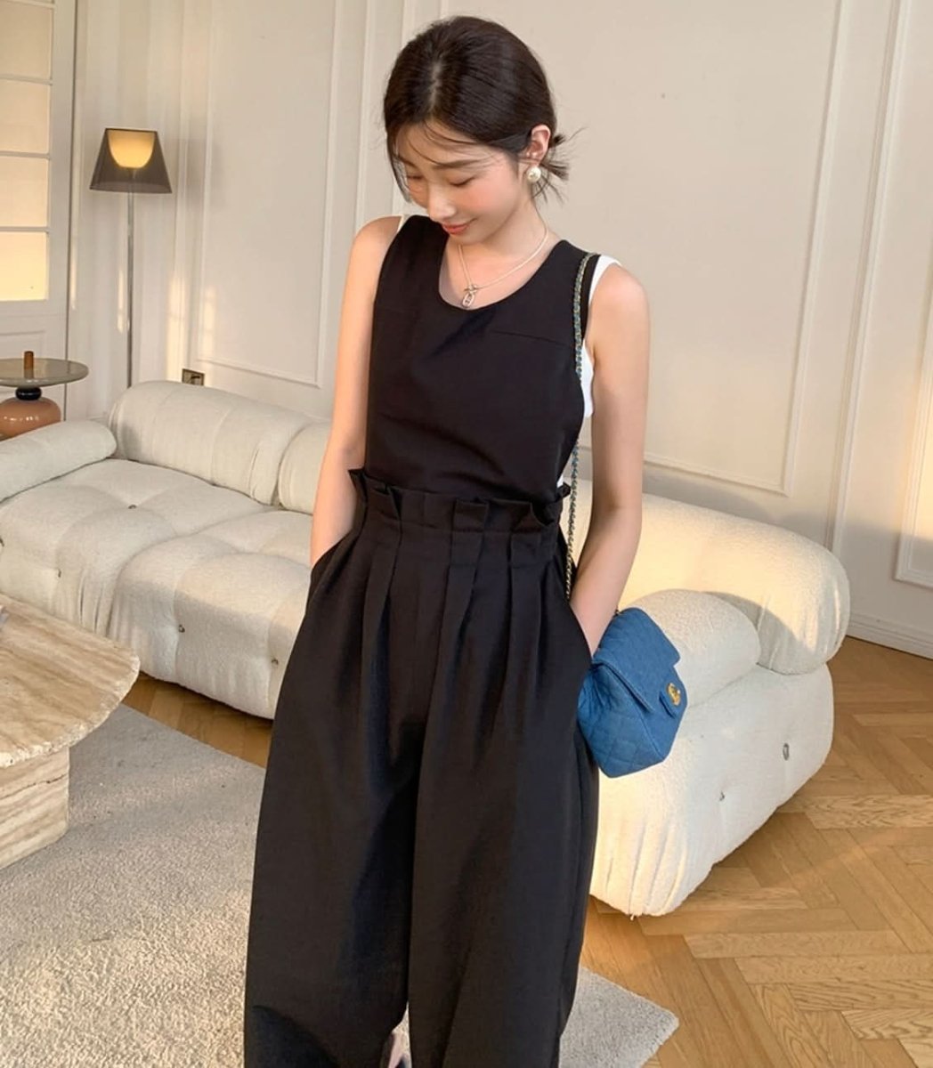 ブラックサロペットバックオープンロンパース - select store mirror meブラックサロペットバックオープンロンパース178987560mirror meselect store mirror me178987560S