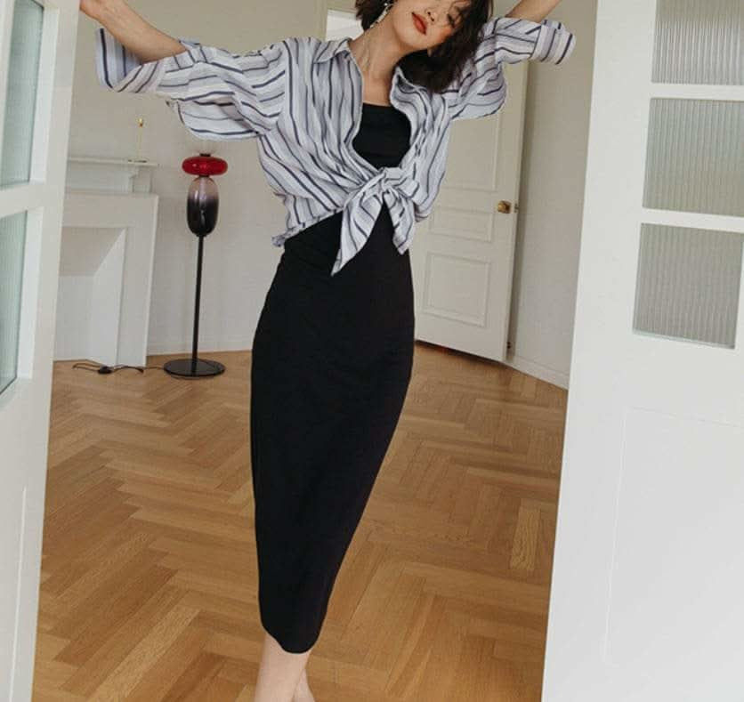 ＜インスタグラマー様ご愛用＞【動画あり】バックダブルラインブラックワンピース - select store mirror me＜インスタグラマー様ご愛用＞【動画あり】バックダブルラインブラックワンピース179530715mirror meselect store mirror me179530715XS