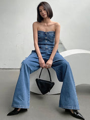 ベアカップデニムロンパース - select store mirror meベアカップデニムロンパース185491072mirror meselect store mirror me185491072S