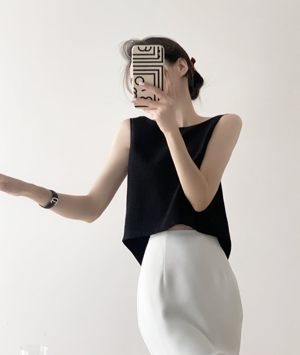 バックオープンアシンメトリートップス - select store mirror meバックオープンアシンメトリートップス186536438mirror meselect store mirror me186536438S