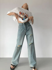 ボーイズダメージカットライトカラーデニムパンツ - select store mirror meボーイズダメージカットライトカラーデニムパンツ188910897mirror meselect store mirror me188910897S