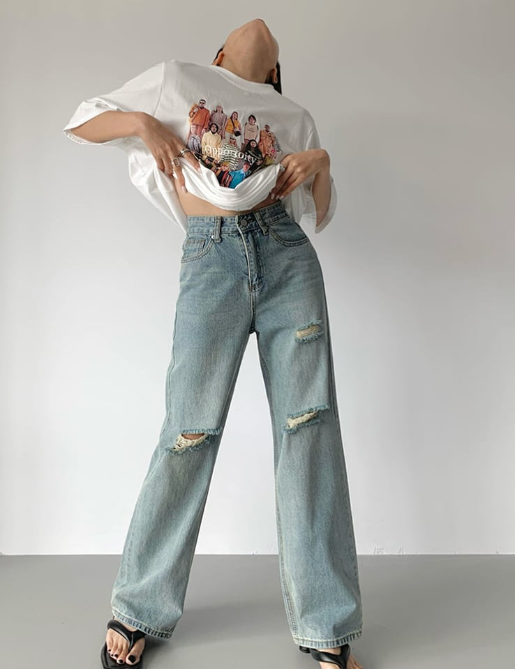 ボーイズダメージカットライトカラーデニムパンツ - select store mirror meボーイズダメージカットライトカラーデニムパンツ188910897mirror meselect store mirror me188910897S