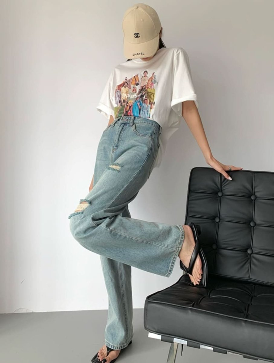 ボーイズダメージカットライトカラーデニムパンツ - select store mirror meボーイズダメージカットライトカラーデニムパンツ188910897mirror meselect store mirror me188910897S