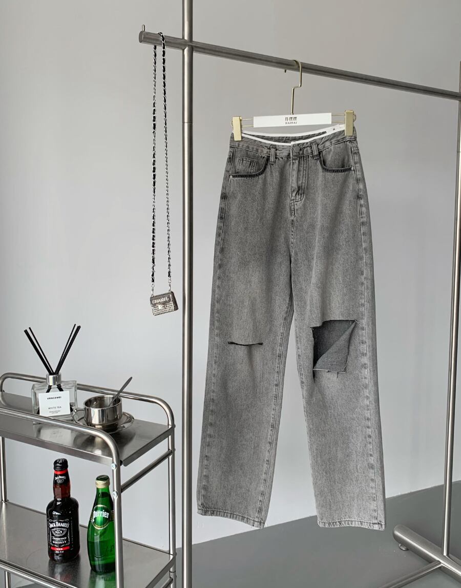 ハイダメージカットオープンデニムパンツ - select store mirror meハイダメージカットオープンデニムパンツ189324430mirror meselect store mirror me189324430S