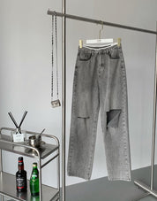 ハイダメージカットオープンデニムパンツ - select store mirror meハイダメージカットオープンデニムパンツ189324430mirror meselect store mirror me189324430S