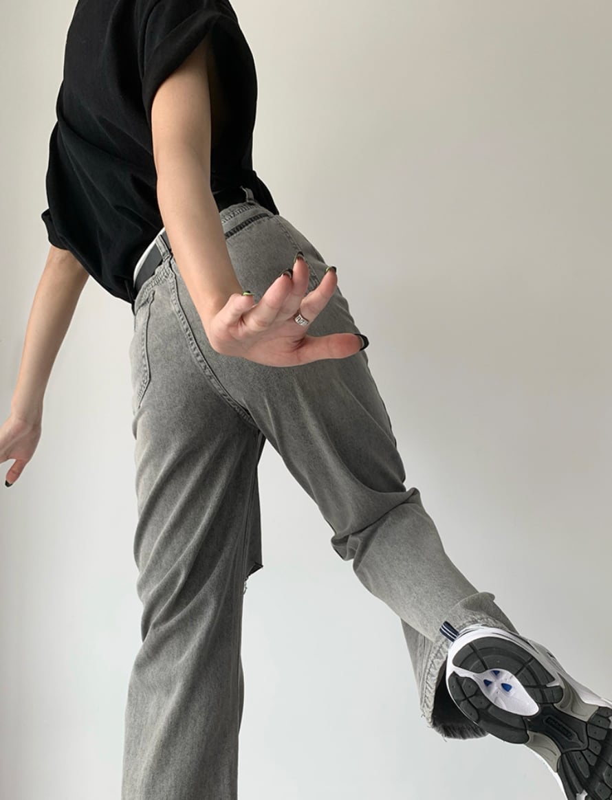 ハイダメージカットオープンデニムパンツ - select store mirror meハイダメージカットオープンデニムパンツ189324430mirror meselect store mirror me189324430S