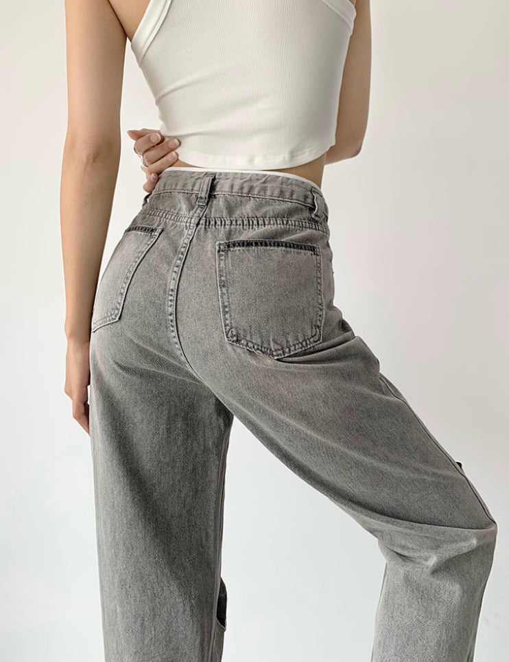 ハイダメージカットオープンデニムパンツ - select store mirror meハイダメージカットオープンデニムパンツ189324430mirror meselect store mirror me189324430S