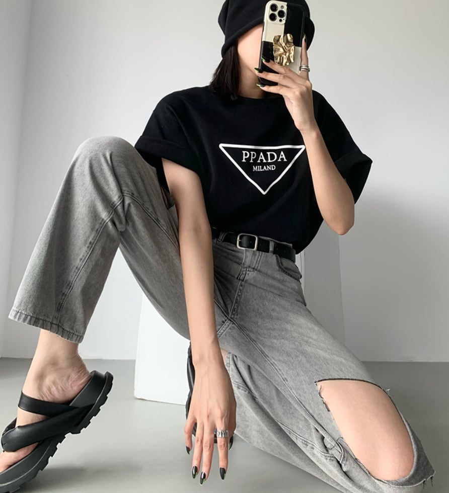 ハイダメージカットオープンデニムパンツ - select store mirror meハイダメージカットオープンデニムパンツ189324430mirror meselect store mirror me189324430S