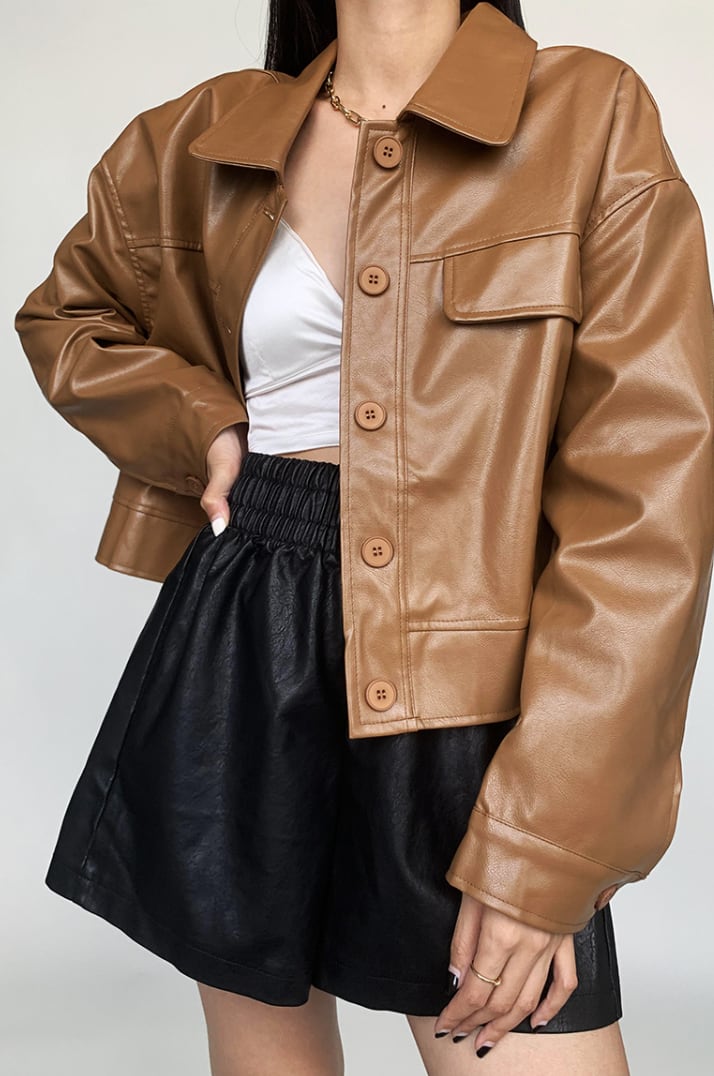 美シルエットブラックレザーハーフパンツ - select store mirror me美シルエットブラックレザーハーフパンツ189327876mirror meselect store mirror me189327876S