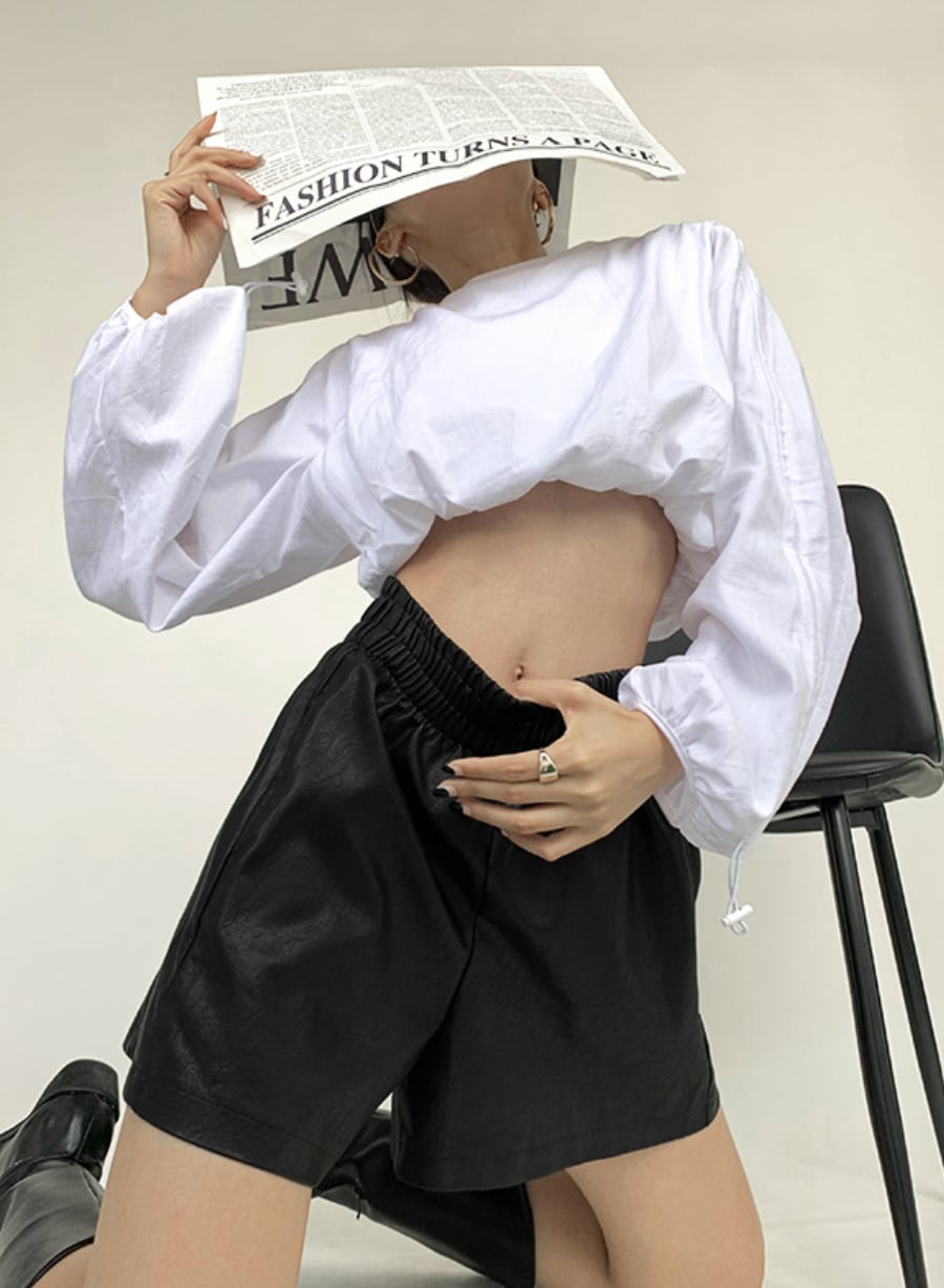 美シルエットブラックレザーハーフパンツ - select store mirror me美シルエットブラックレザーハーフパンツ189327876mirror meselect store mirror me189327876S