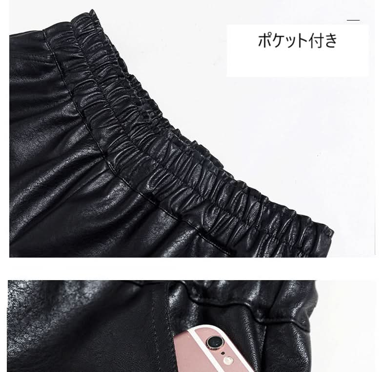 美シルエットブラックレザーハーフパンツ - select store mirror me美シルエットブラックレザーハーフパンツ189327876mirror meselect store mirror me189327876S
