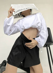 美シルエットブラックレザーハーフパンツ - select store mirror me美シルエットブラックレザーハーフパンツ189327876mirror meselect store mirror me189327876S