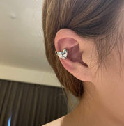 【動画あり】シルバーカラーハートキラキラピアス＆イヤーカフ - select store mirror me【動画あり】シルバーカラーハートキラキラピアス＆イヤーカフ194856209mirror meselect store mirror me194856209ピアス