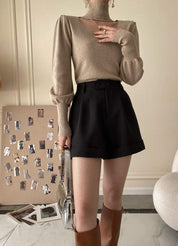 【動画あり】フレア美シルエットブラックショートパンツ - select store mirror me【動画あり】フレア美シルエットブラックショートパンツ197255837mirror meselect store mirror me197255837S