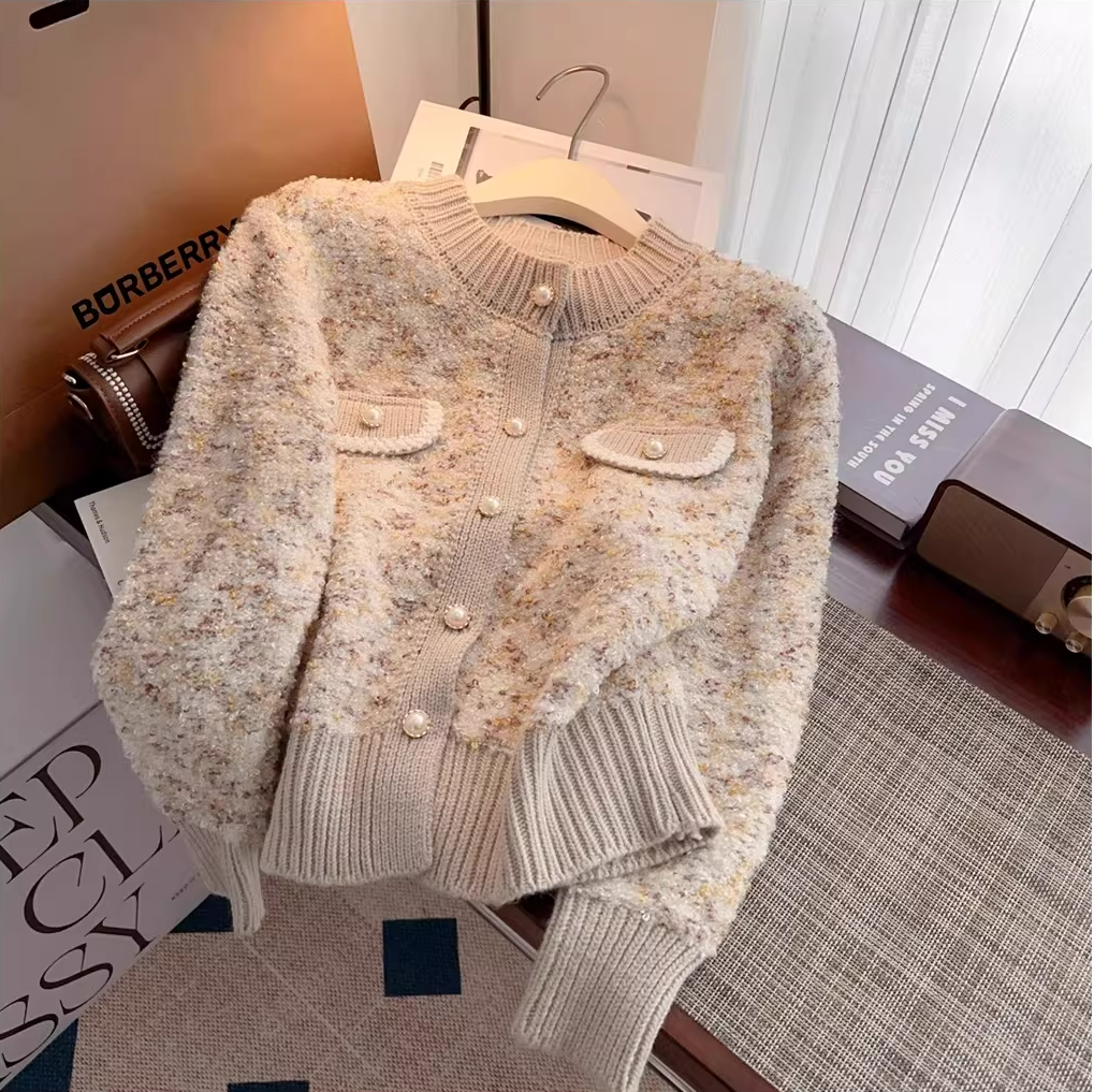 パールニットカーディガン