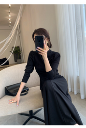 パフスリーブエレガントンピース　