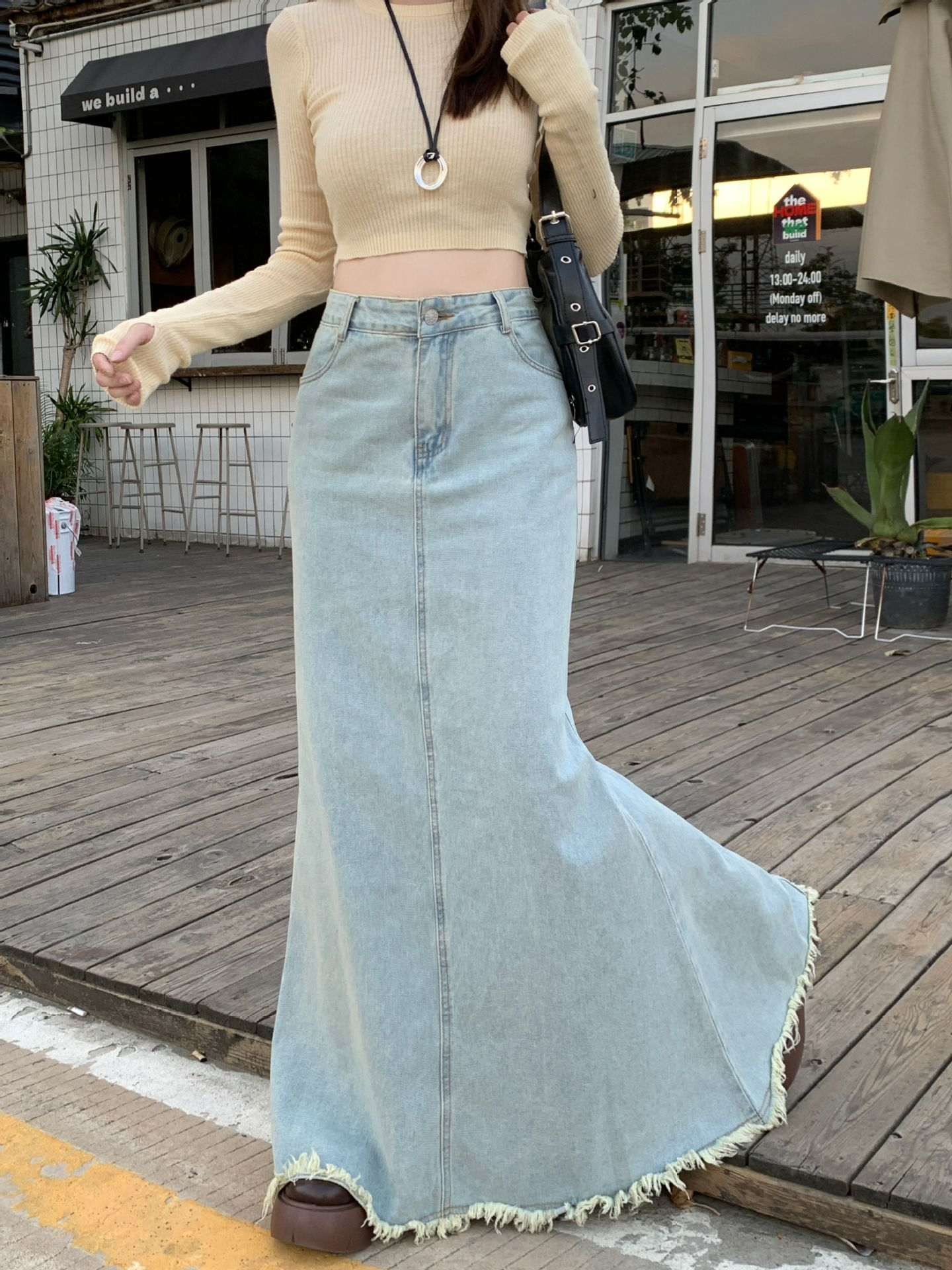 マーメイドフリンジスカート